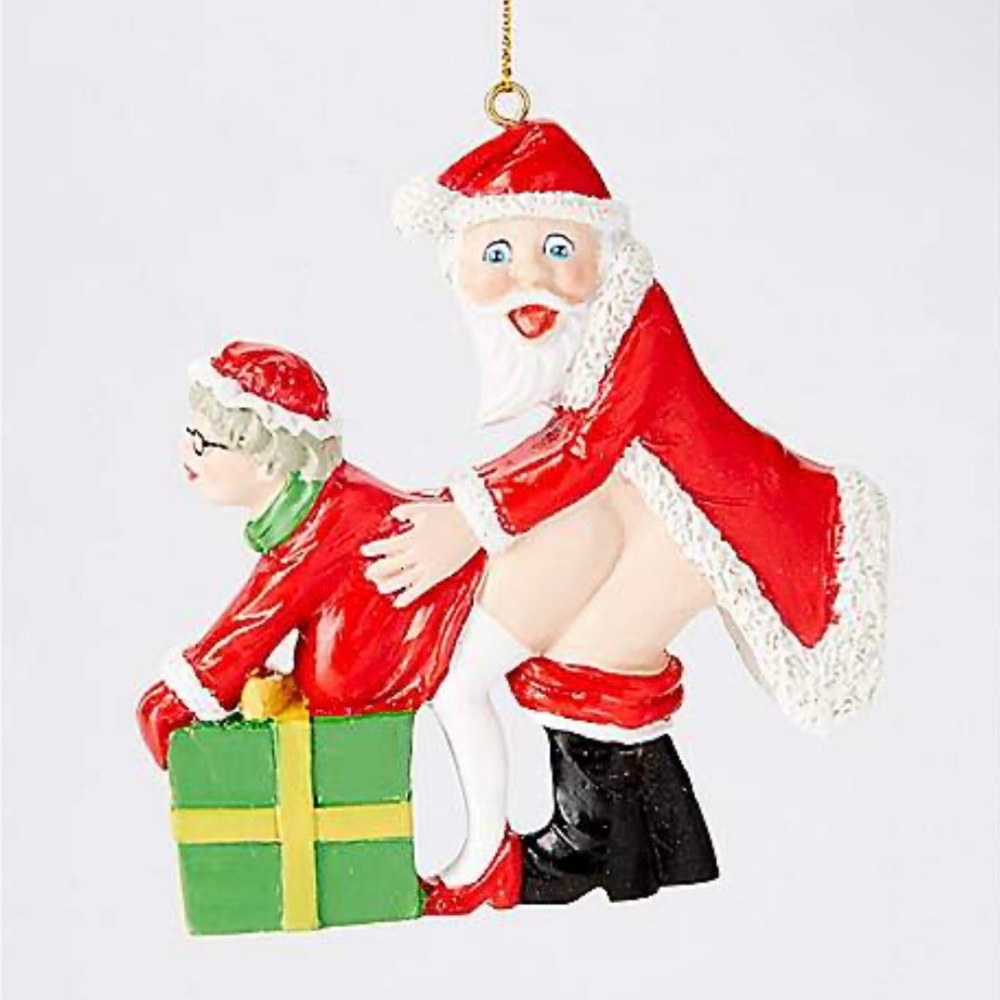 Weird wed only Santa and Mrs claus ornament